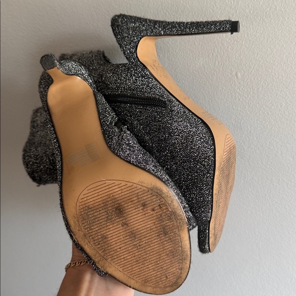 Steve Madden peep toe sparkle rocker heels size 8 - Picture 5 of 6